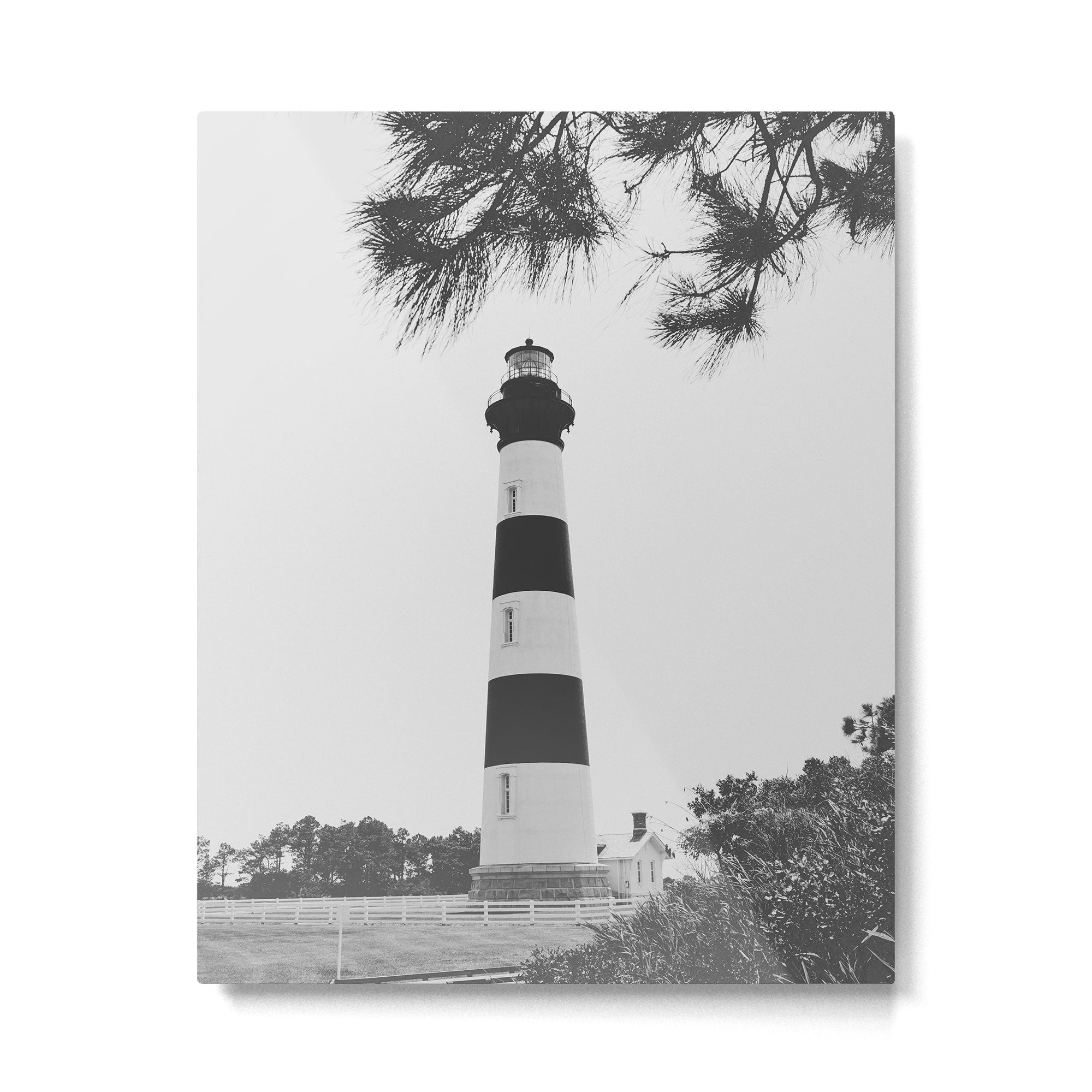 Bodie Island Lighthouse x Outer Banks Metal Print | TeksDecor