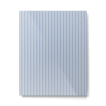Blue Seersucker Stripe Metal Print | TeksDecor