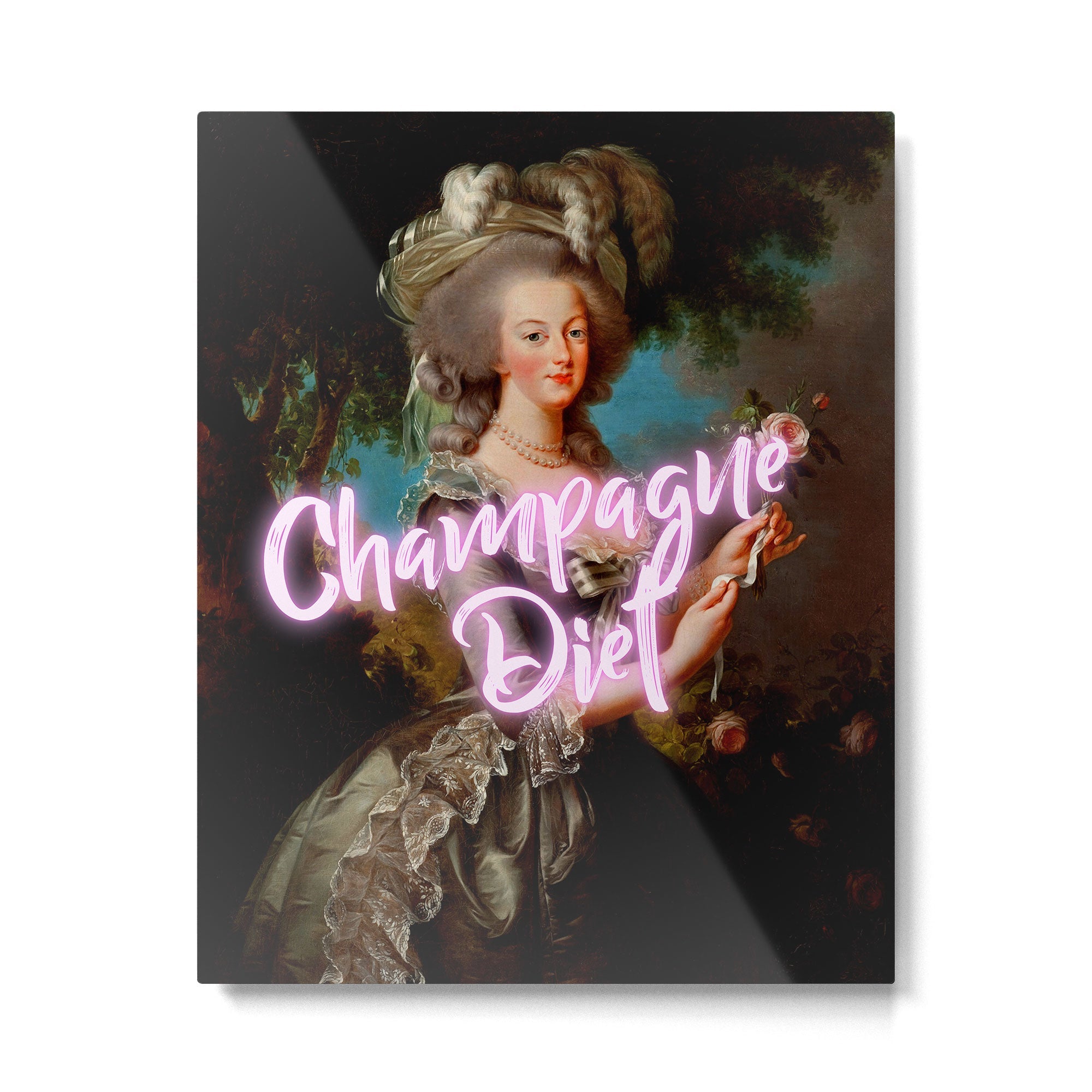 Champagne Diet' Marie Antoinette  Metal Print | TeksDecor