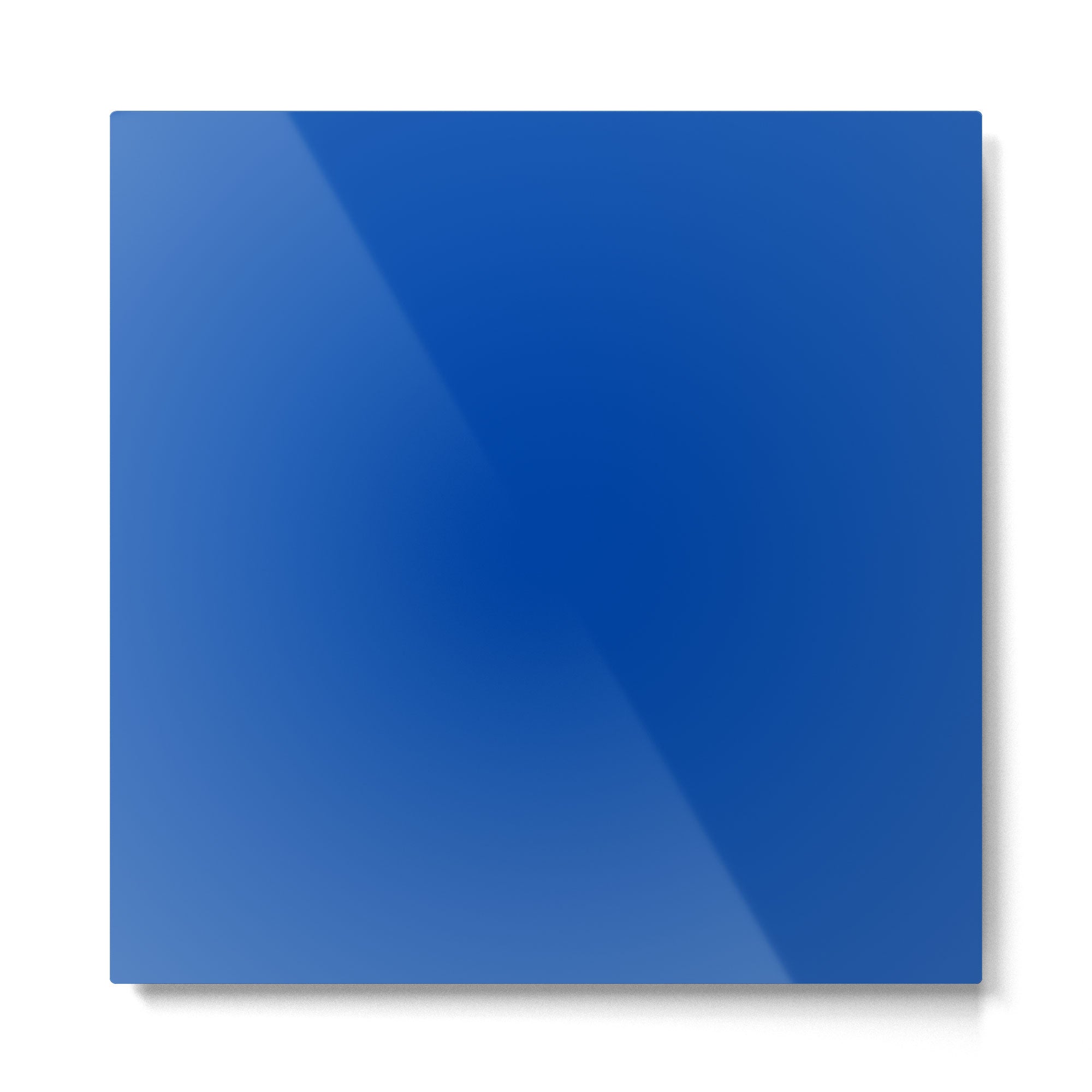 Cobalt Blue Solid Color Metal Print | TeksDecor