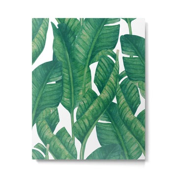 Jungle Leaves Tropical Botanical Metal Print | TeksDecor