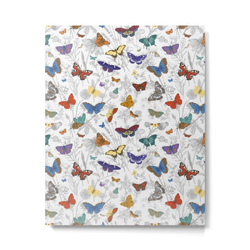 Magical Wild Butterflies Cottage Garden Floral Metal Print | TeksDecor