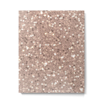 Rose Gold Glitter Sequin Metal Print | TeksDecor