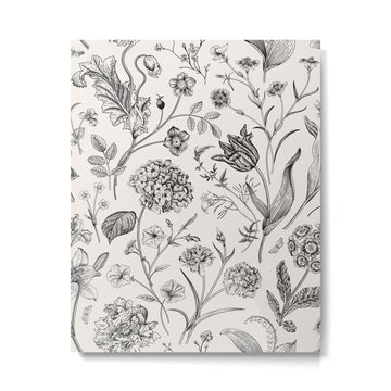 Toile de Jouy Vintage French Floral Metal Print | TeksDecor