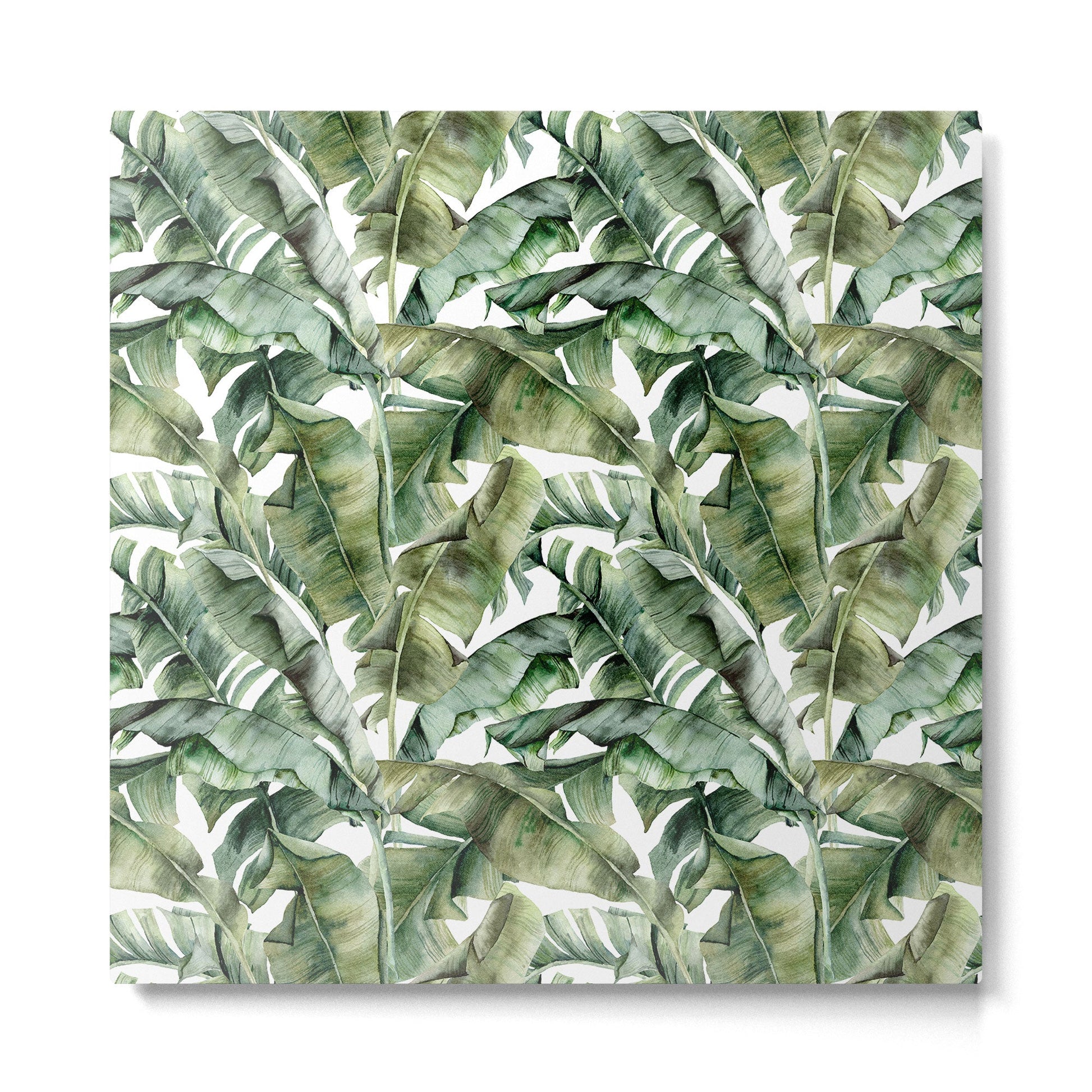 Tropical Banana Leaf Botanical Metal Print | TeksDecor