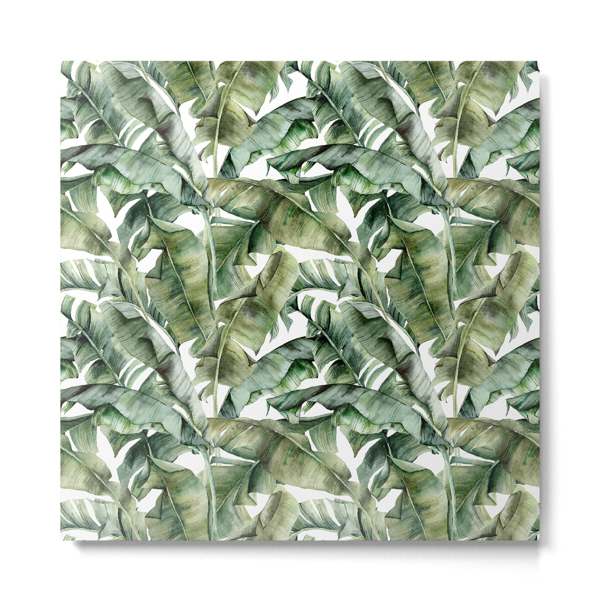 Tropical Banana Leaf Botanical Metal Print | TeksDecor