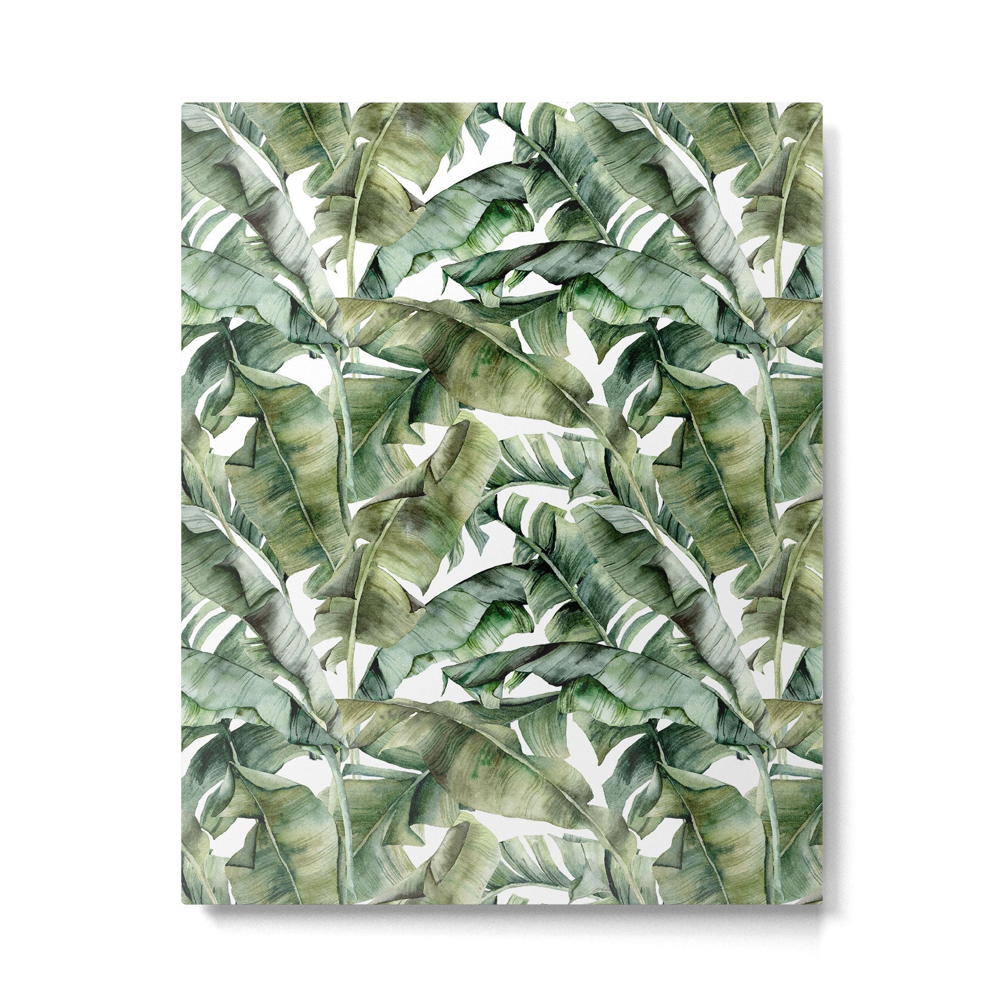 Tropical Banana Leaf Botanical Metal Print | TeksDecor