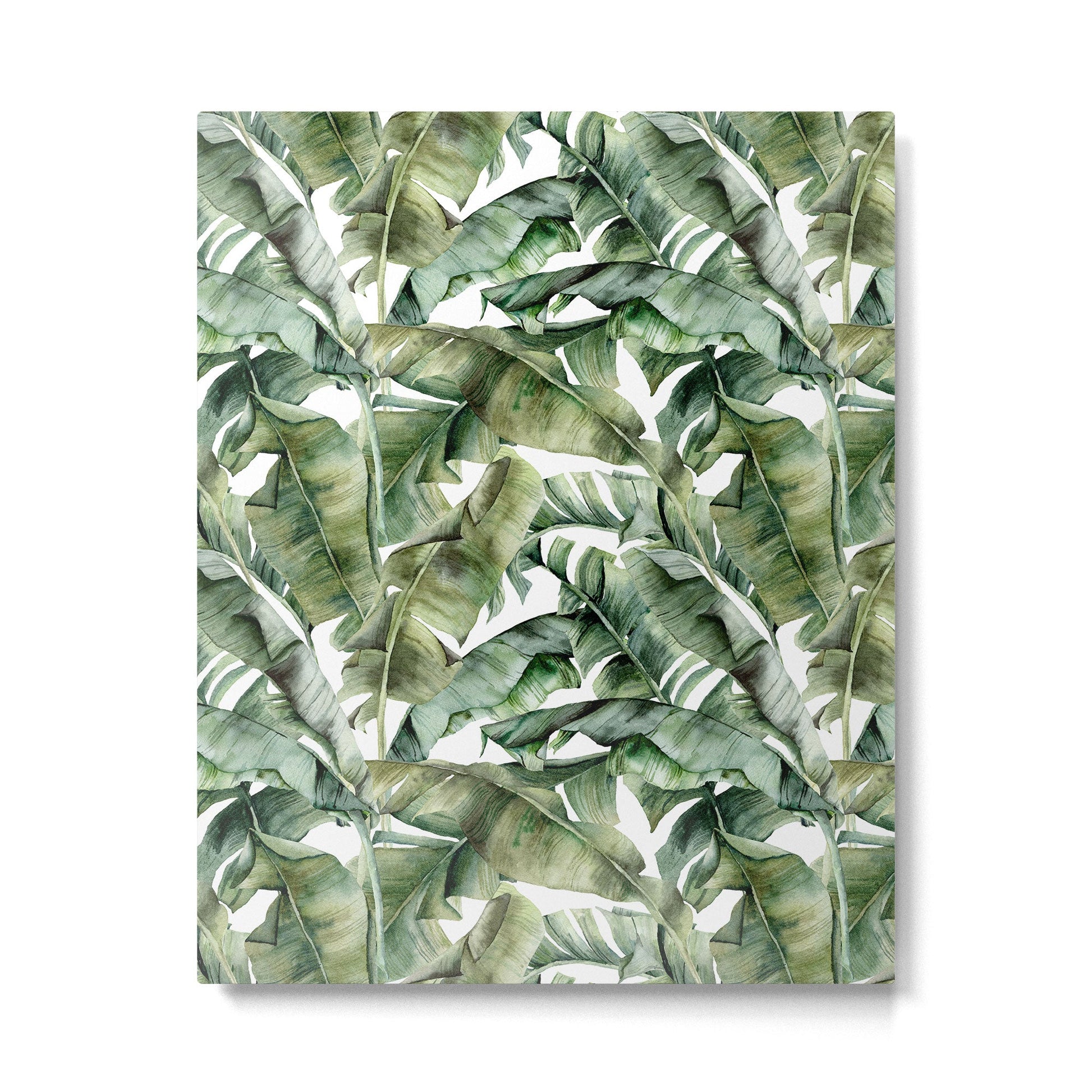 Tropical Banana Leaf Botanical Metal Print | TeksDecor