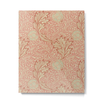 William Morris Apple Rust Gold Vintage Pattern Metal Print | TeksDecor