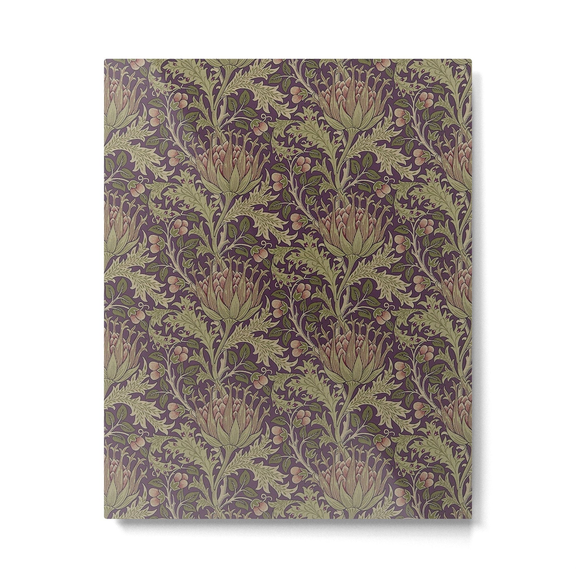 William Morris Artichoke Pimpernel Vintage Pattern Metal Print | TeksDecor