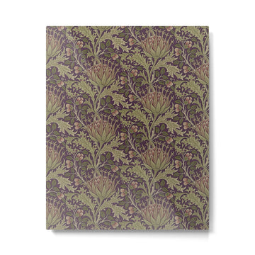 William Morris Artichoke Pimpernel Vintage Pattern Metal Print | TeksDecor