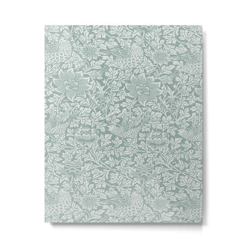 William Morris Bird & Anemone Powder Blue Metal Print | TeksDecor