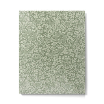 William Morris Bird & Anemone Sage Green Metal Print | TeksDecor