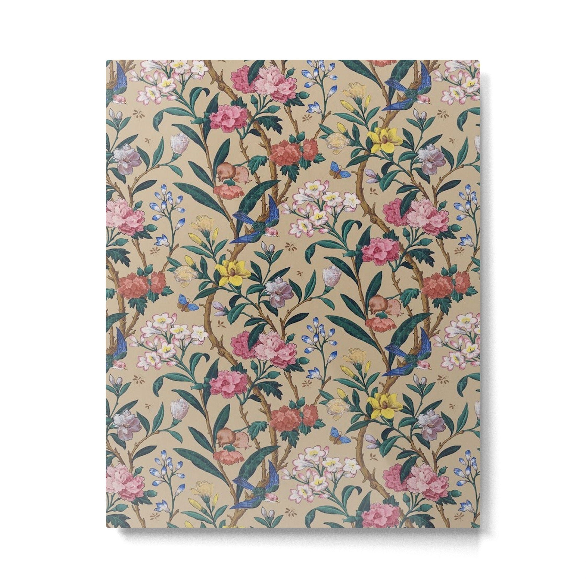 William Morris Birds, Butterflies and Bees Vintage Pattern Metal Print | TeksDecor