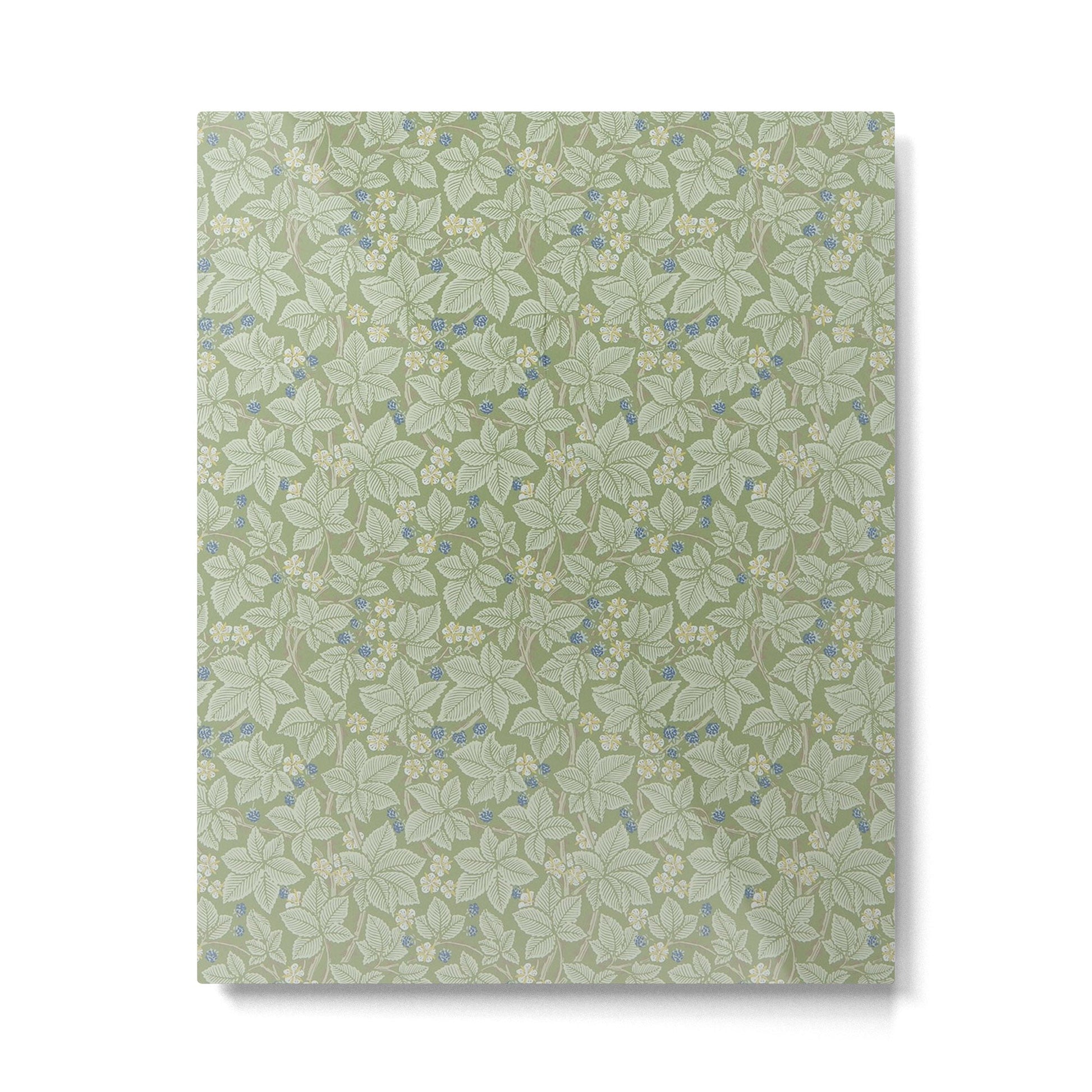 William Morris Bramble Thyme Green Metal Print | TeksDecor