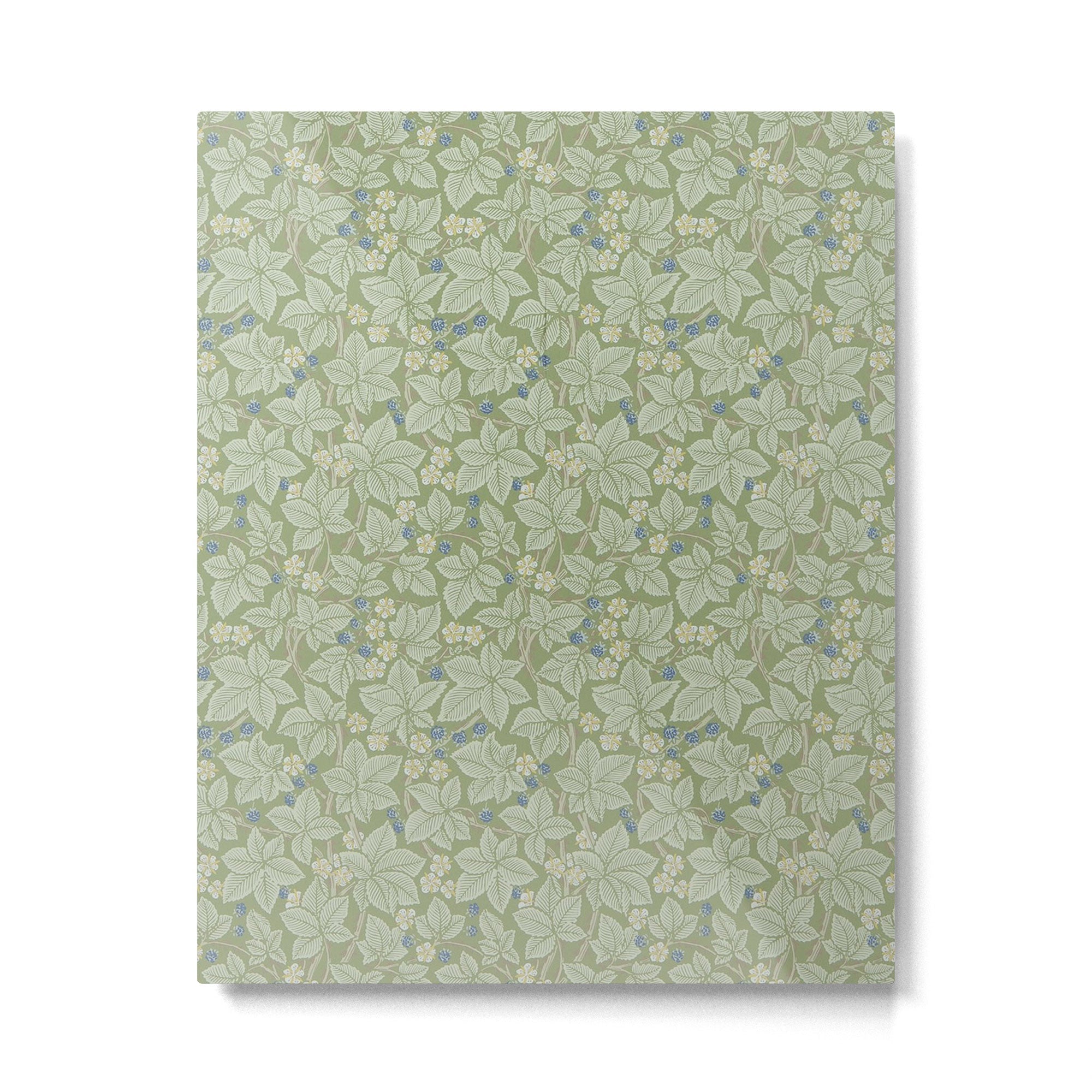 William Morris Bramble Thyme Green Metal Print | TeksDecor
