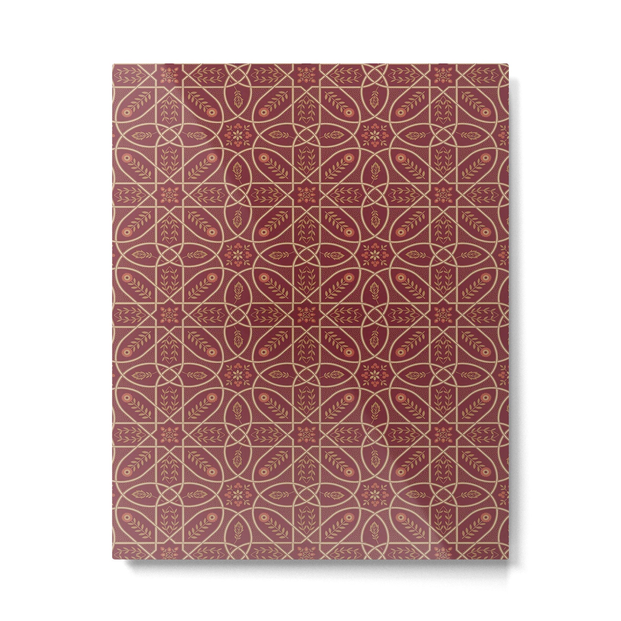 William Morris Brophy Trellis Russet Gold Metal Print | TeksDecor