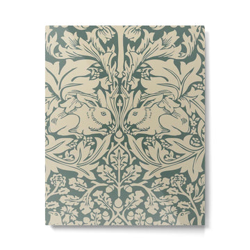 William Morris Brother Rabbit Sage Green Brer Art Metal Print | TeksDecor