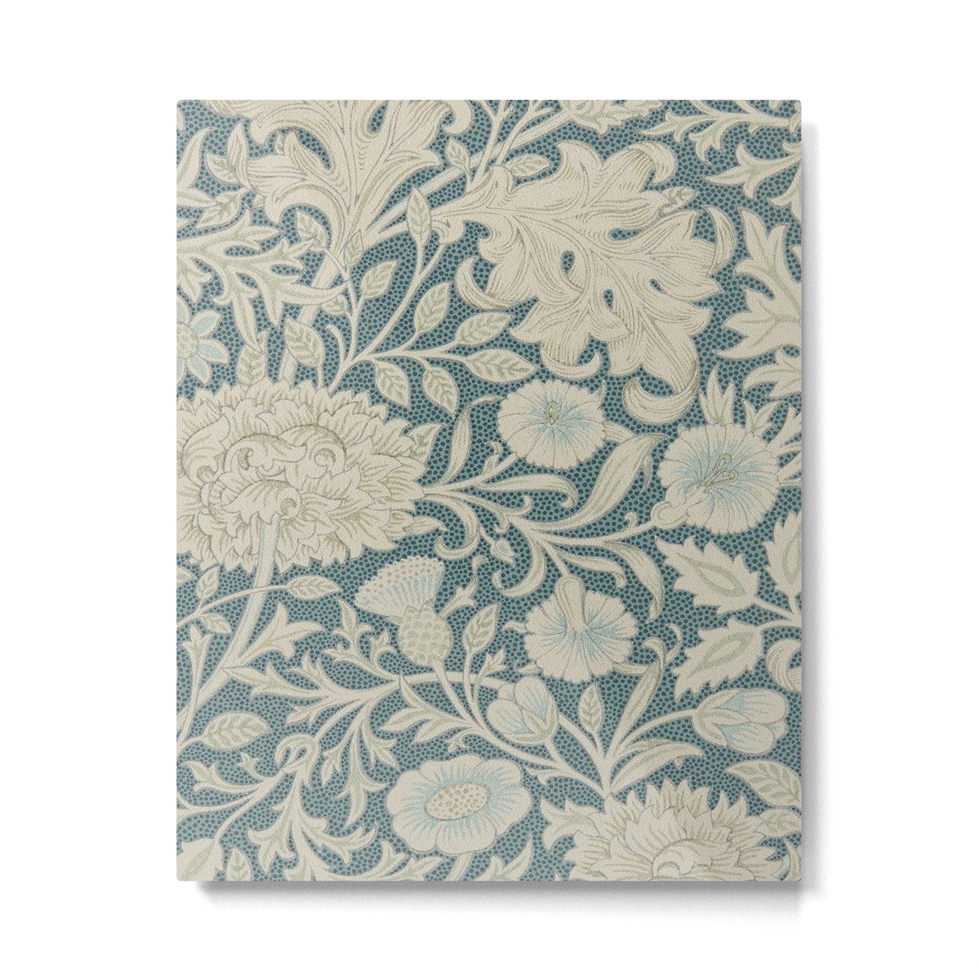 William Morris Double Bough Slate Blue Metal Print | TeksDecor