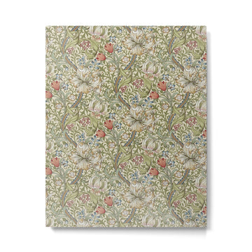 William Morris Golden Lily Minor Green Gold Vintage Pattern  Metal Print | TeksDecor