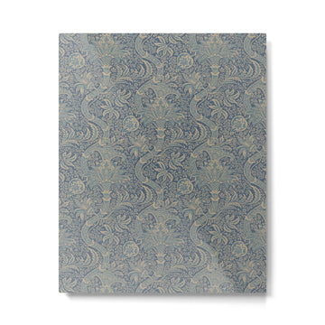 William Morris Indian Peacock Blue Pattern Metal Print | TeksDecor