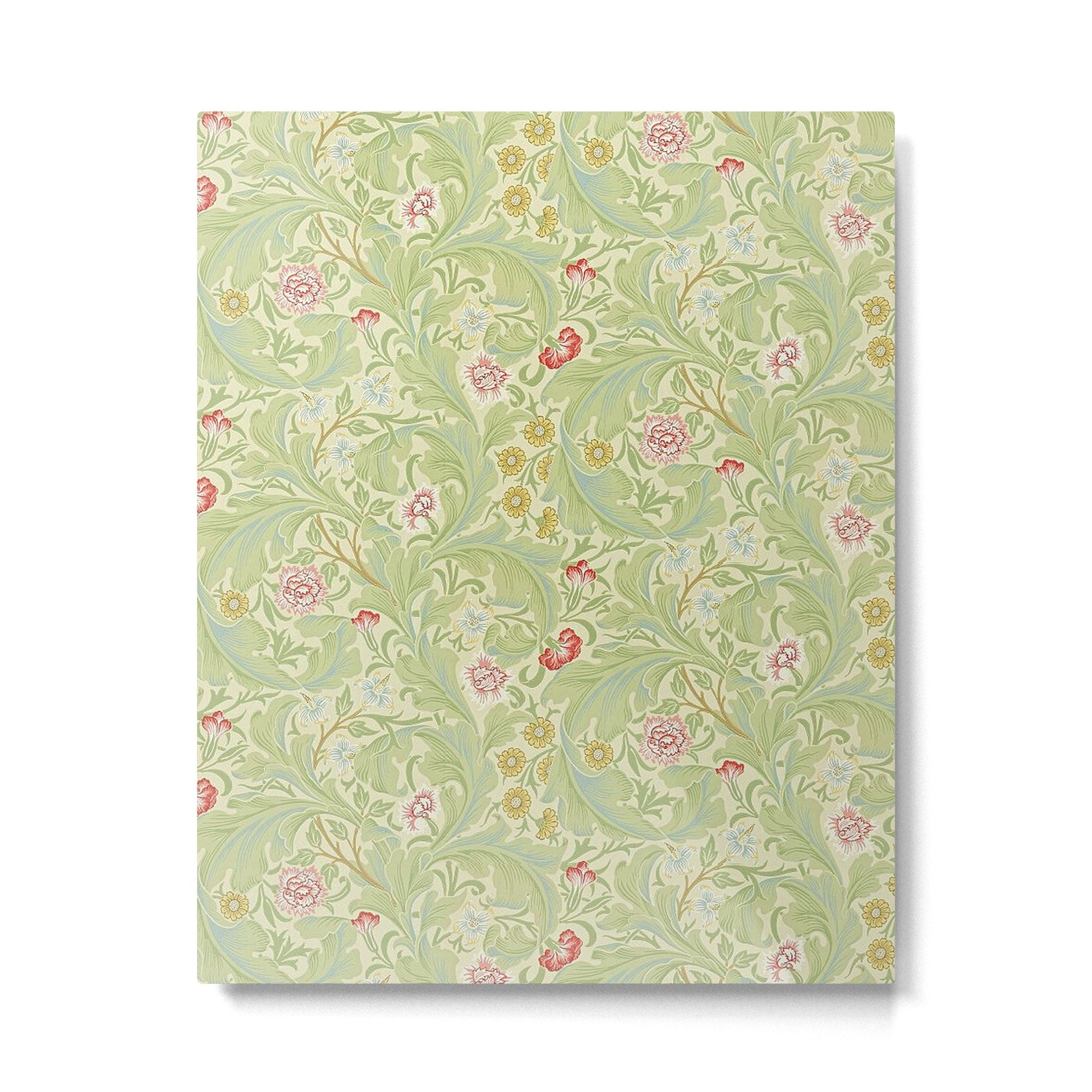 William Morris Leicester Green Multi Metal Print | TeksDecor