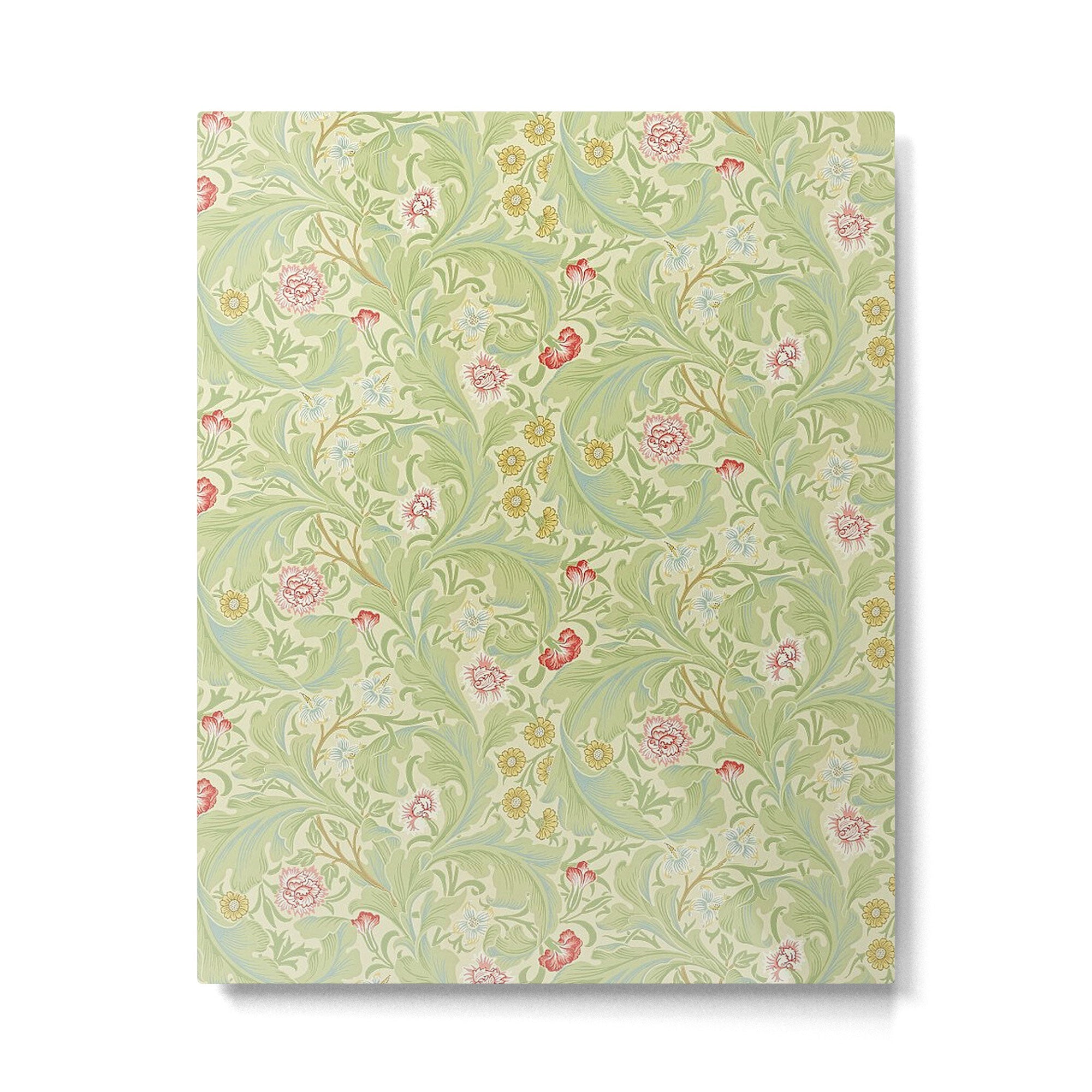William Morris Leicester Green Multi Metal Print | TeksDecor