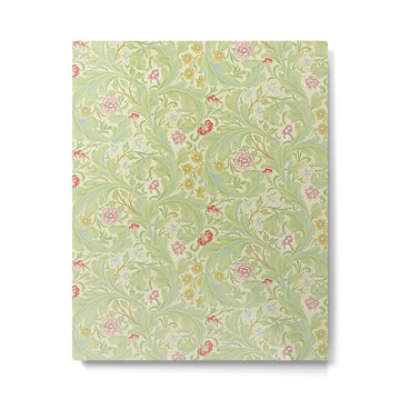 William Morris Leicester Green Multi Metal Print | TeksDecor