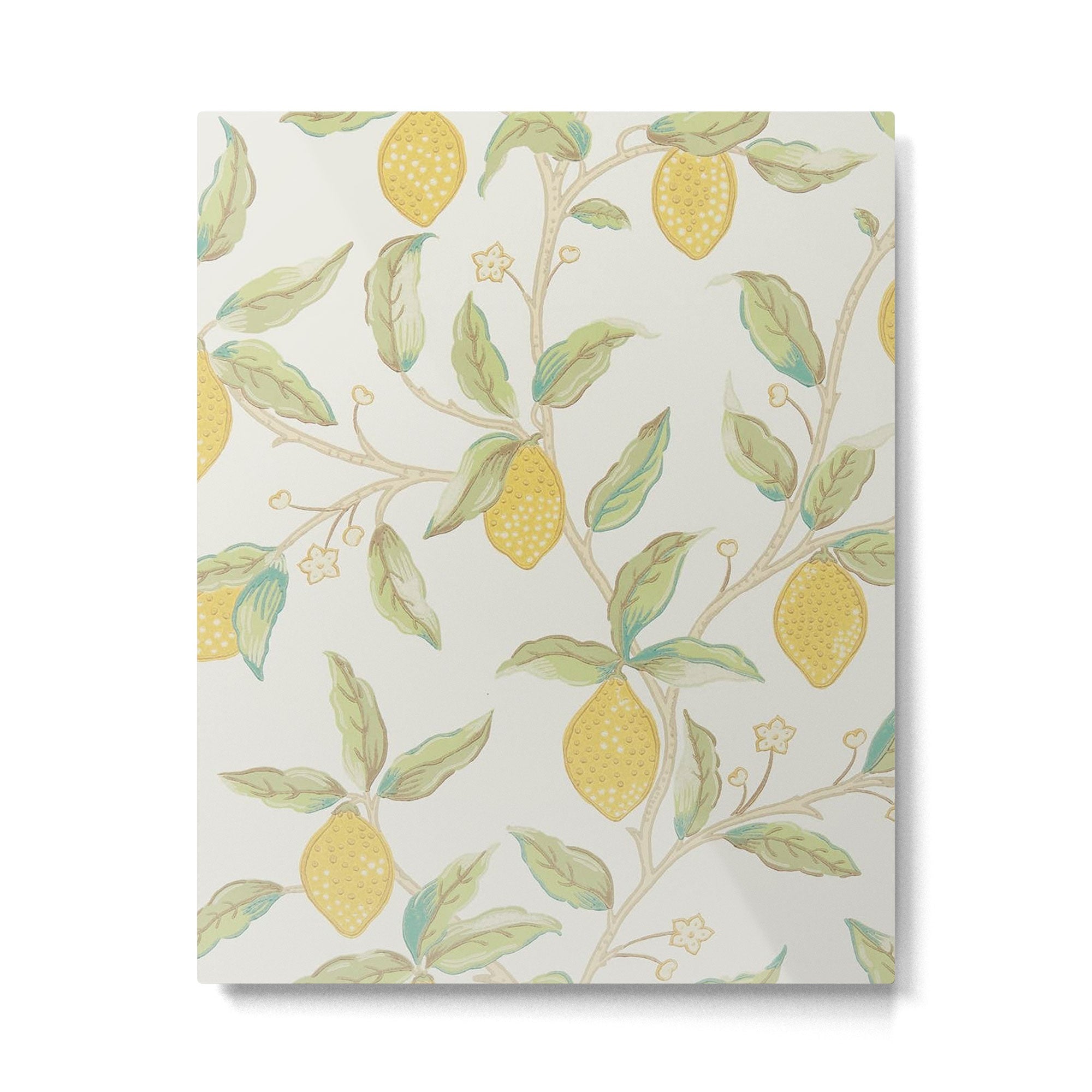 William Morris Lemon Tree Bayleaf Metal Print | TeksDecor