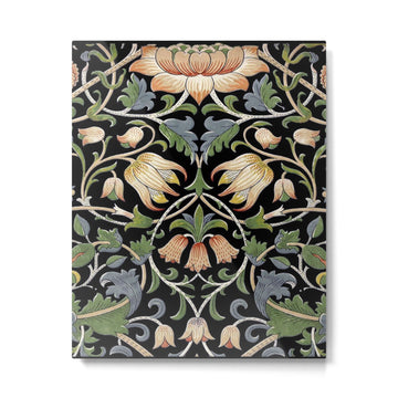 William Morris Lodden Border Midnight Indigo Metal Print | TeksDecor