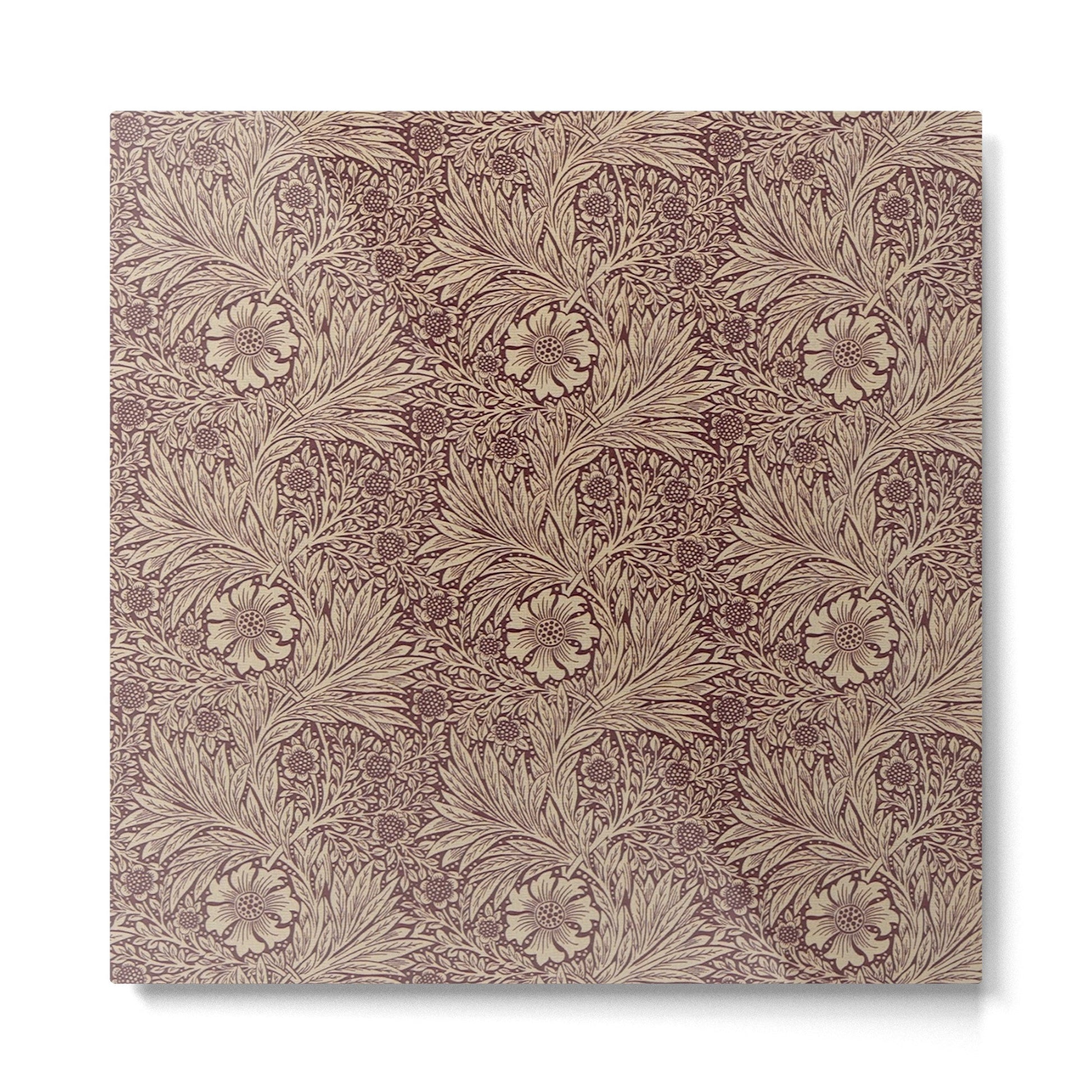 William Morris Marigold Brick Manilla Metal Print | TeksDecor