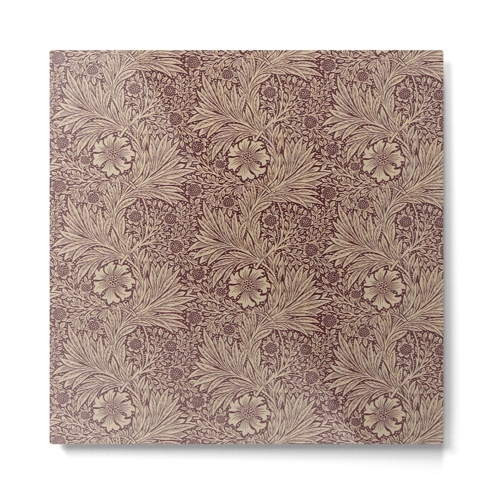 William Morris Marigold Brick Manilla Metal Print | TeksDecor
