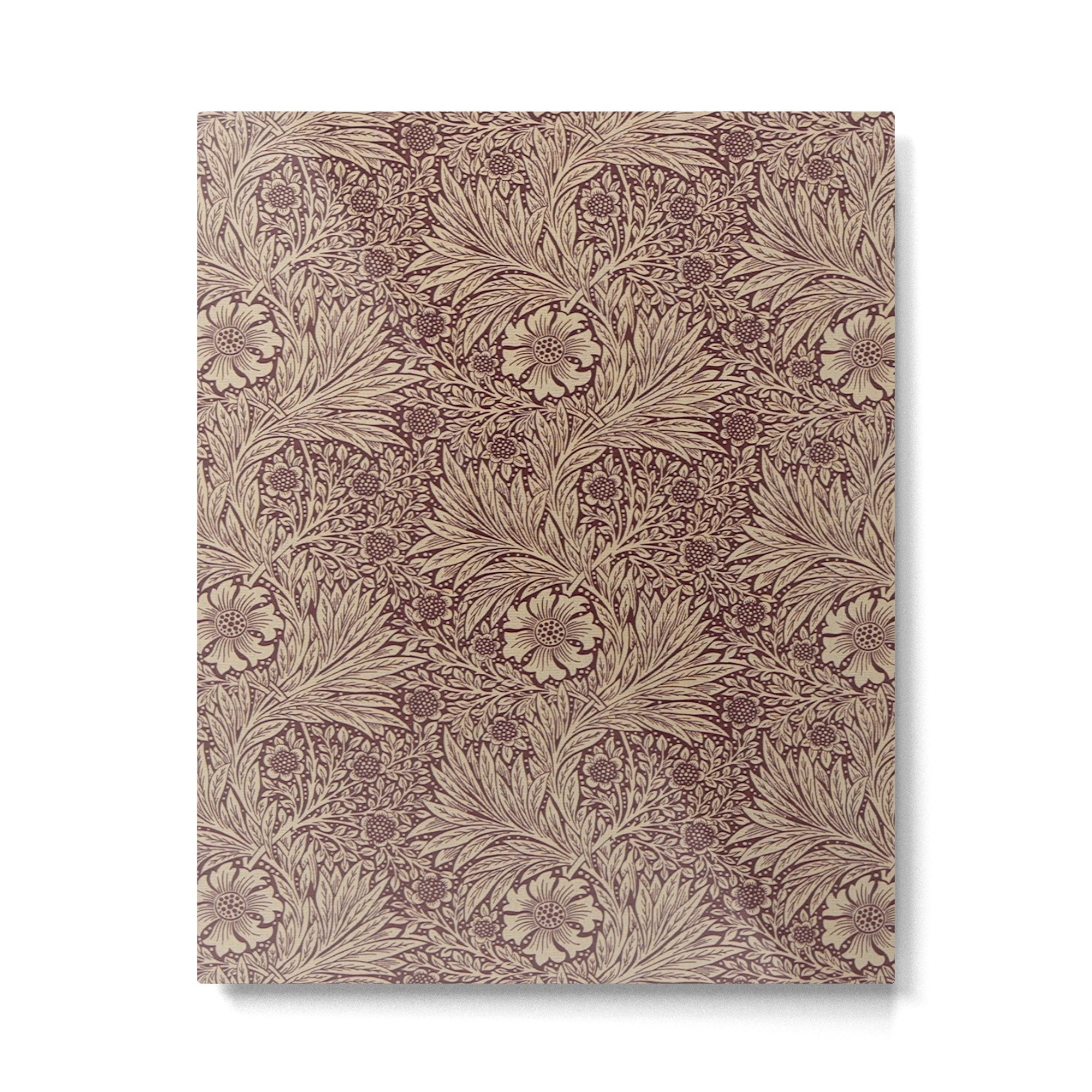 William Morris Marigold Brick Manilla Metal Print | TeksDecor