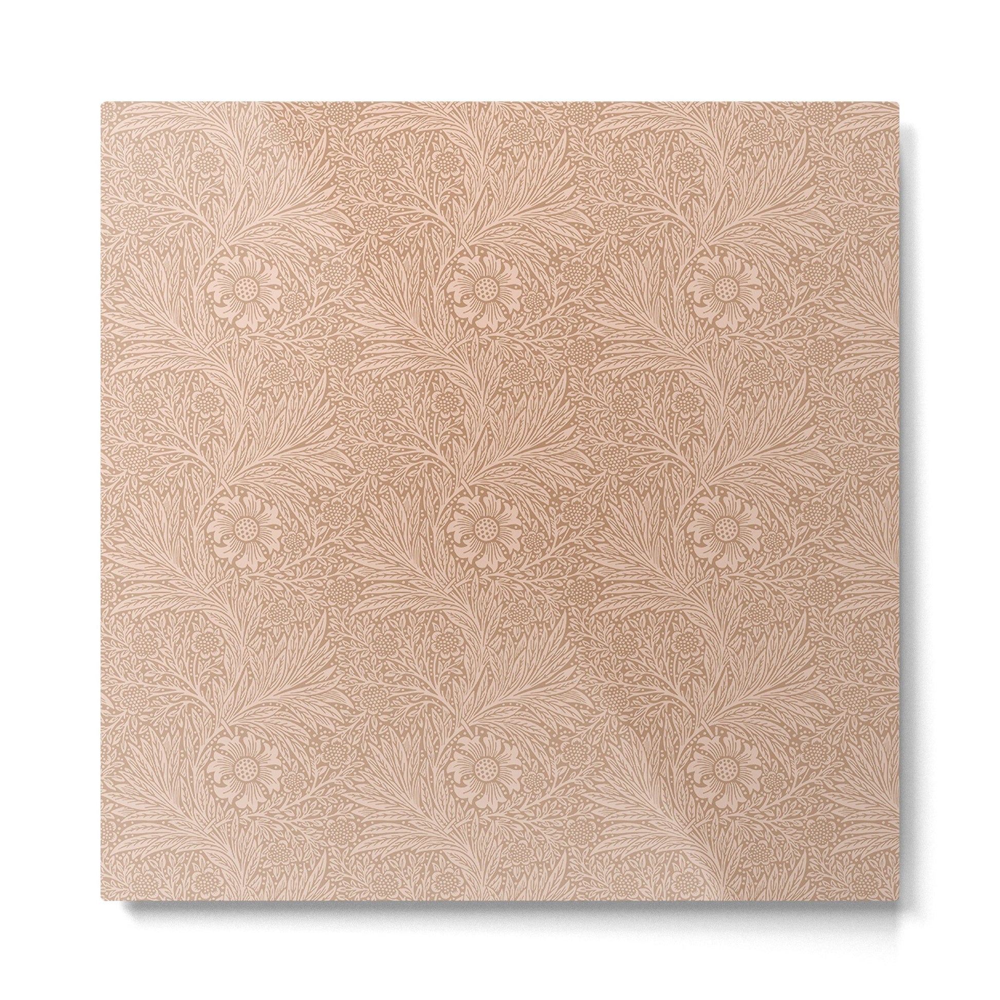 William Morris Marigold Dusky Rose Metal Print | TeksDecor