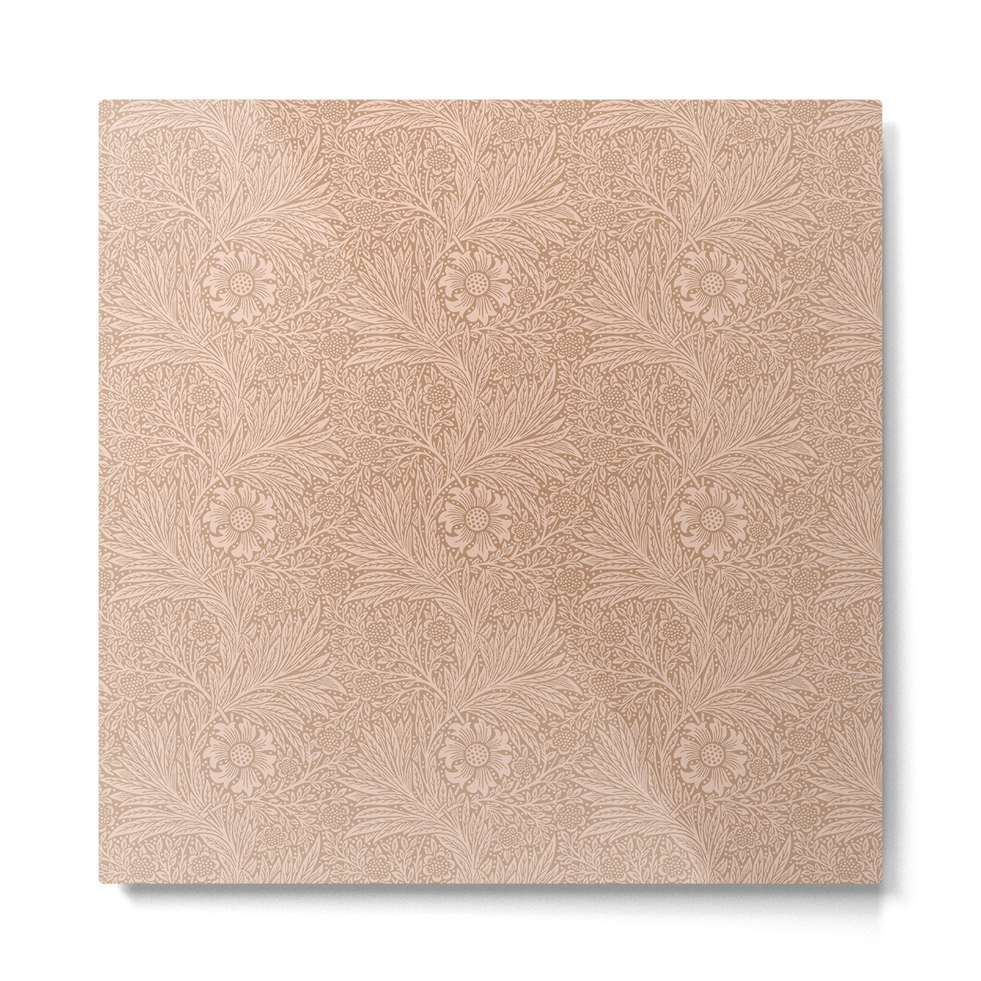 William Morris Marigold Dusky Rose Metal Print | TeksDecor