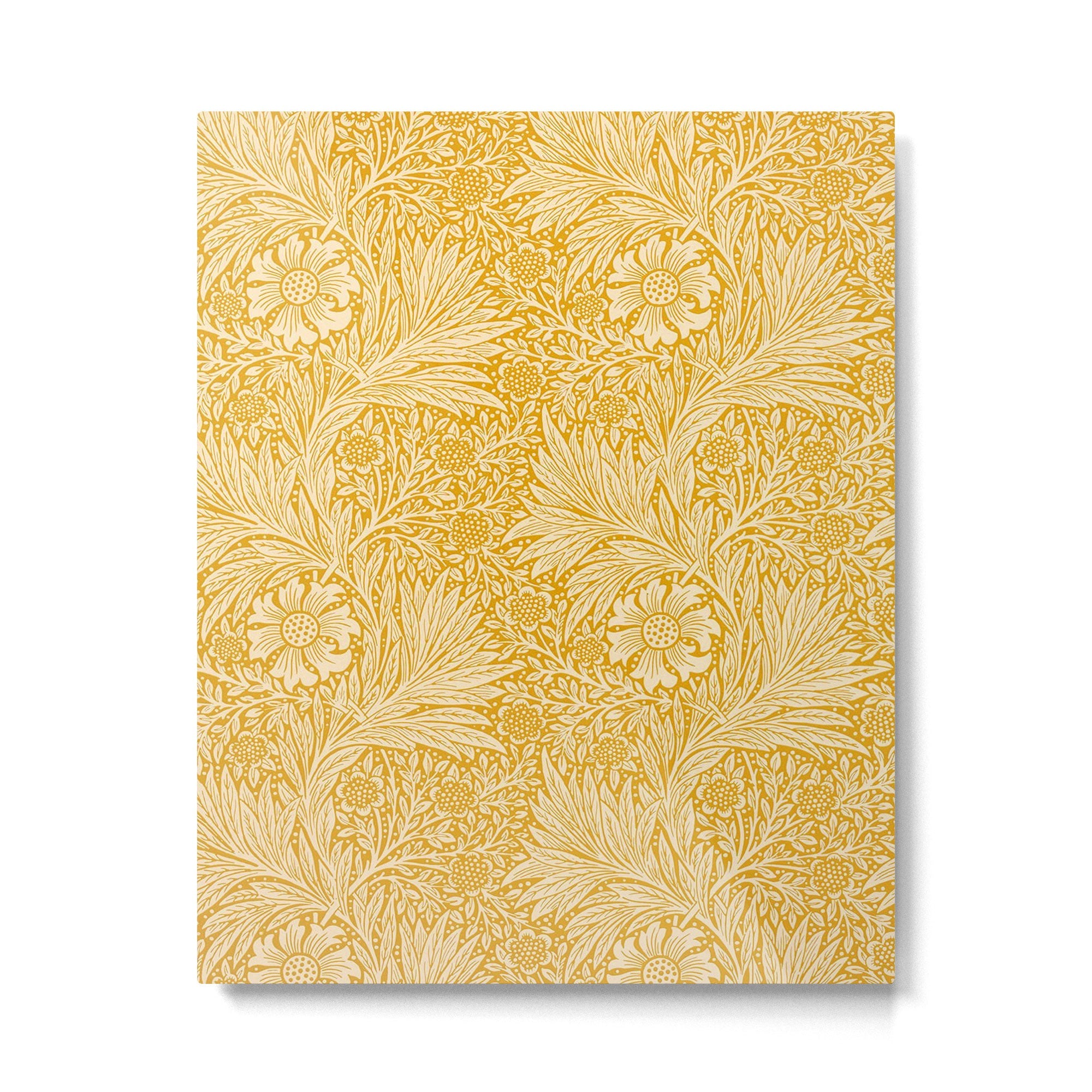 William Morris Marigold Golden Yellow Metal Print | TeksDecor