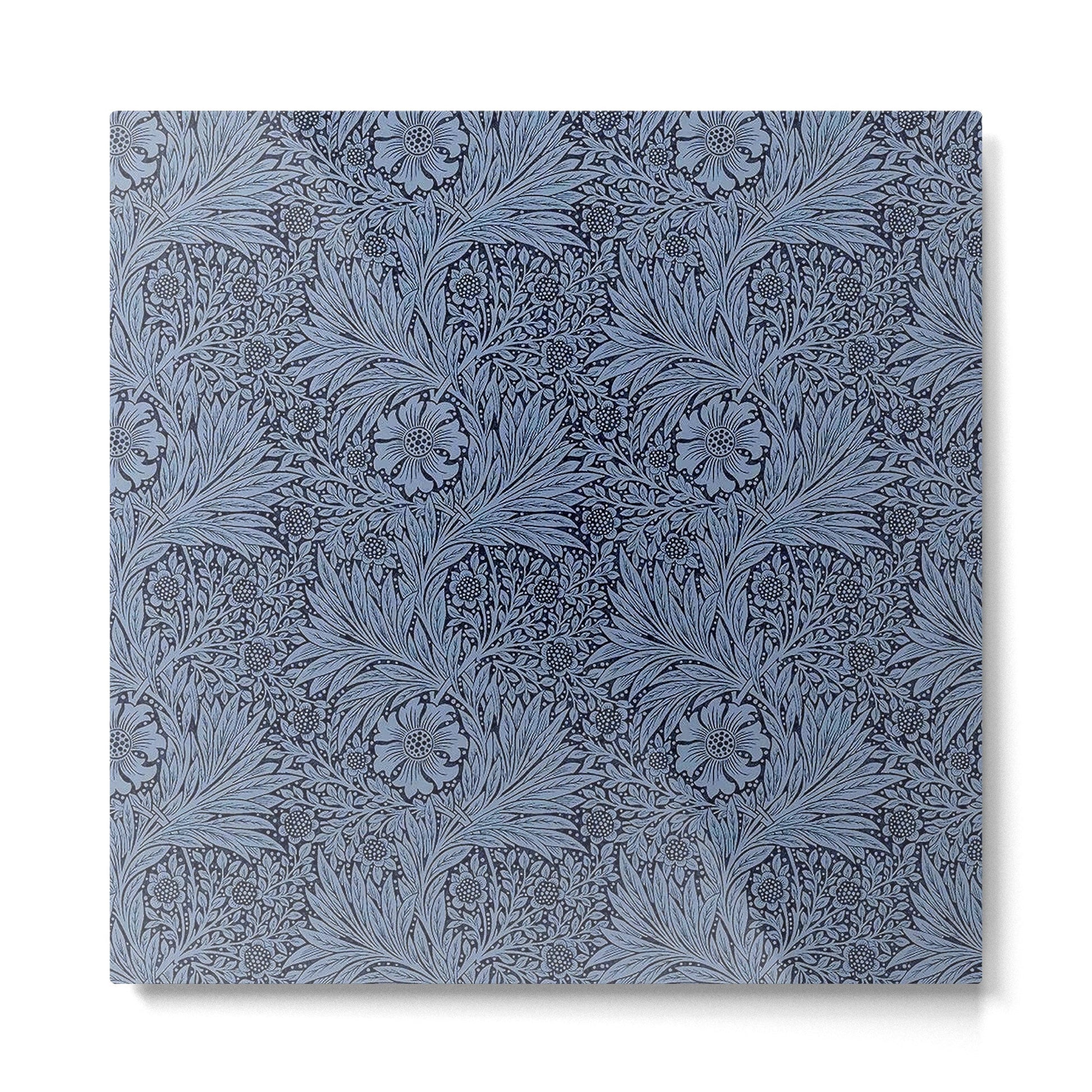 William Morris Marigold Navy Metal Print | TeksDecor