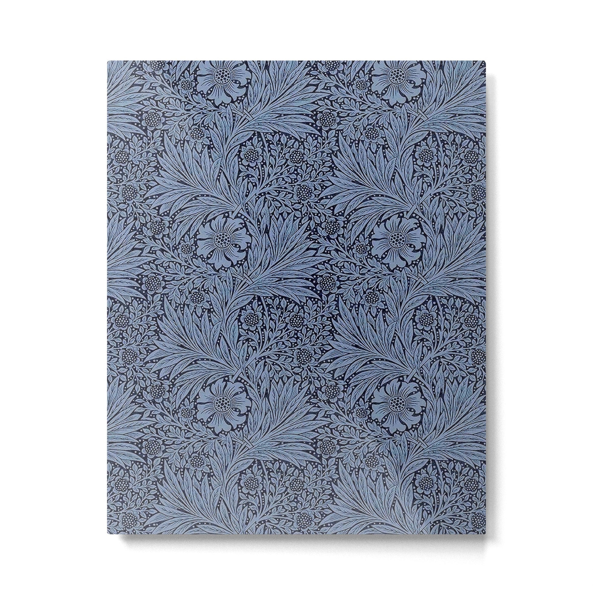 William Morris Marigold Navy Metal Print | TeksDecor