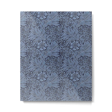 William Morris Marigold Navy Metal Print | TeksDecor