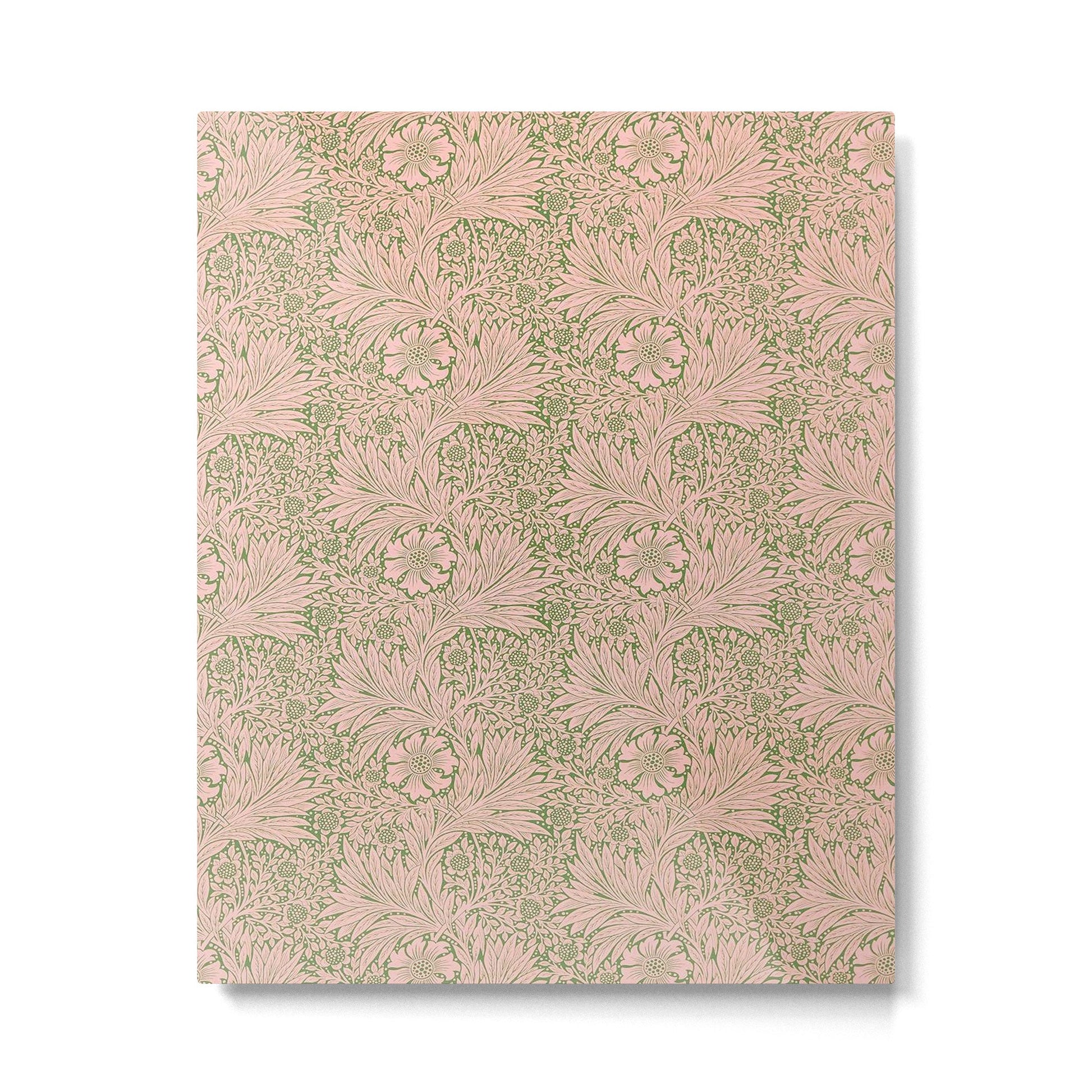 William Morris Marigold Olive Pink Metal Print | TeksDecor