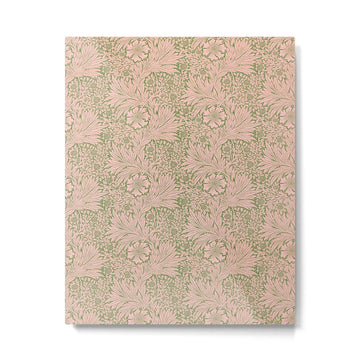 William Morris Marigold Olive Pink Metal Print | TeksDecor