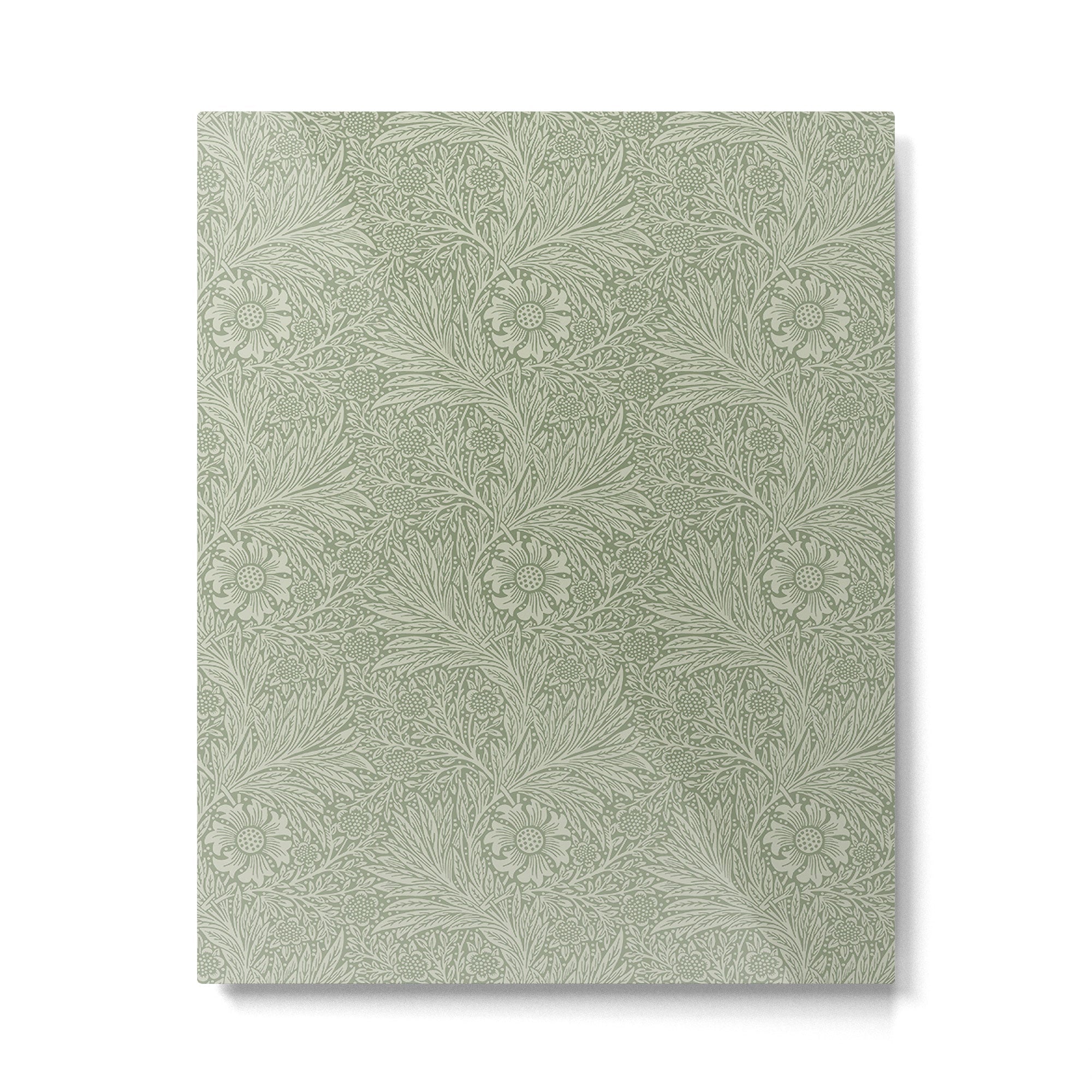 William Morris Marigold Sage Green Metal Print | TeksDecor