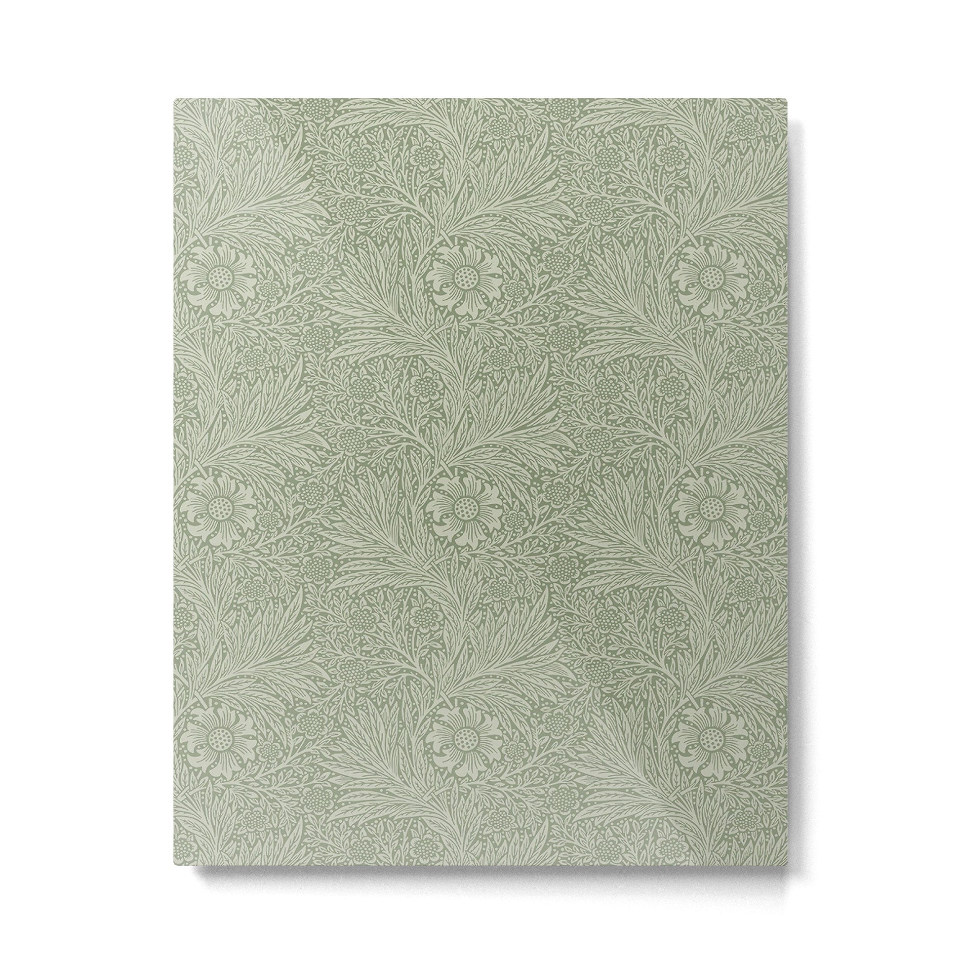 William Morris Marigold Sage Green Metal Print | TeksDecor