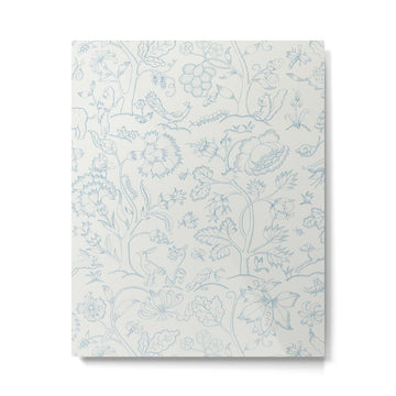 William Morris Middlemore Blue Cornflower Chalk Pattern Metal Print | TeksDecor