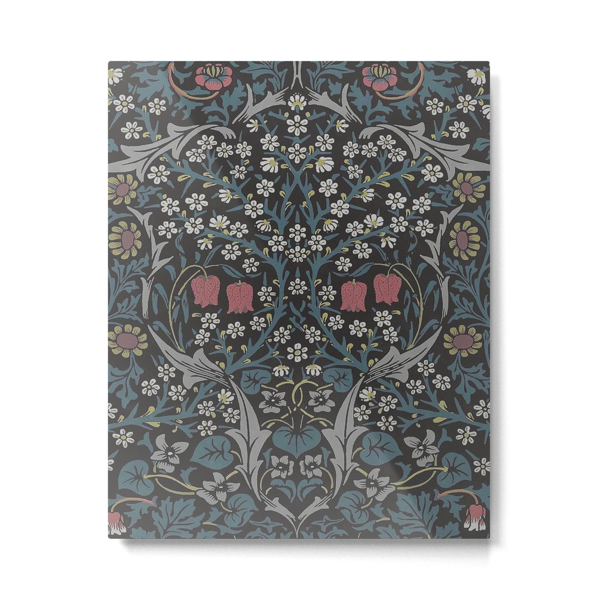 William Morris Midnight Blackthorn  Metal Print | TeksDecor