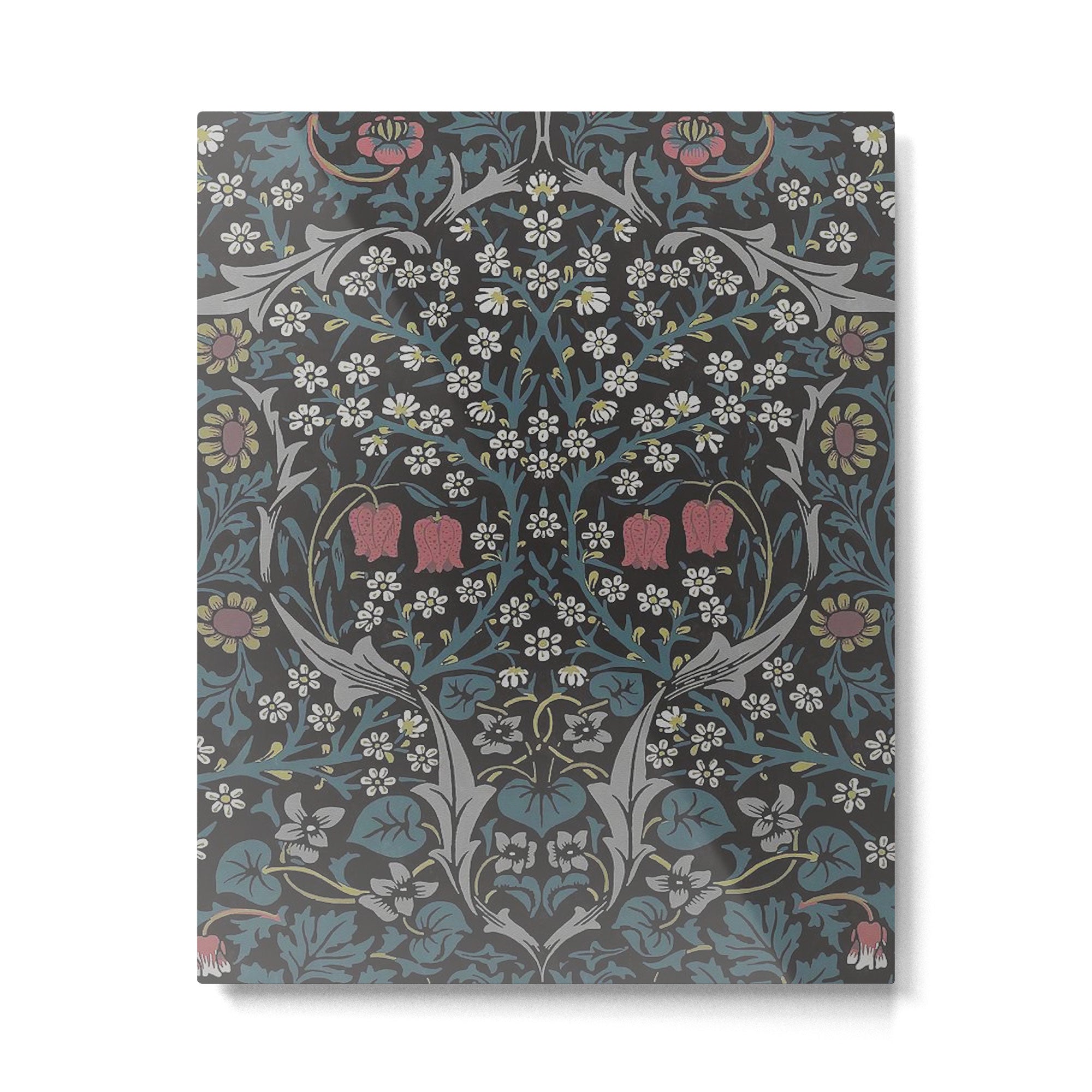 William Morris Midnight Blackthorn  Metal Print | TeksDecor