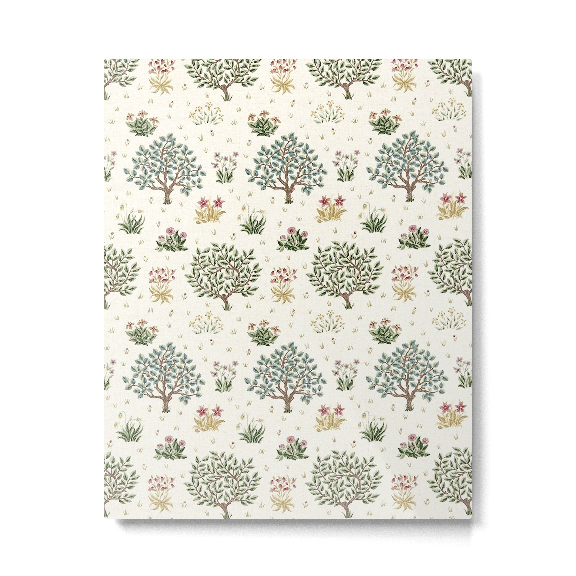 William Morris Orchard Bayleaf Rose Metal Print | TeksDecor