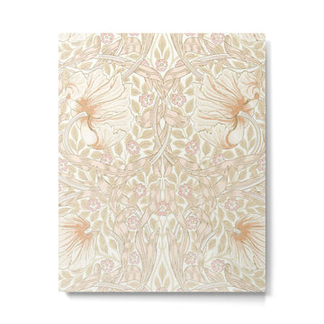 William Morris Pimpernel Pastel Peach Pink Metal Print | TeksDecor