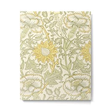 William Morris Pink and Rose Cowslip Fennel Yellow Pattern Metal Print | TeksDecor