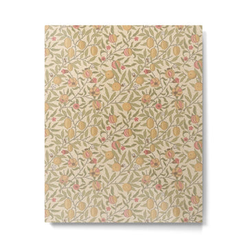 William Morris Pomegranate Fruit Limestone Artichoke Metal Print | TeksDecor